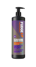Load image into Gallery viewer, fudge professional clean blonde damage rewind violet toning shampoo 1L