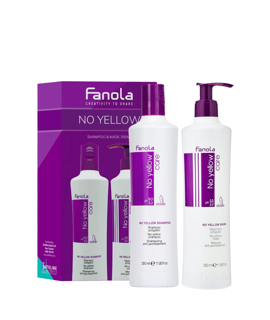 Fanola No Yellow Shampoo & Mask Pack 350ml