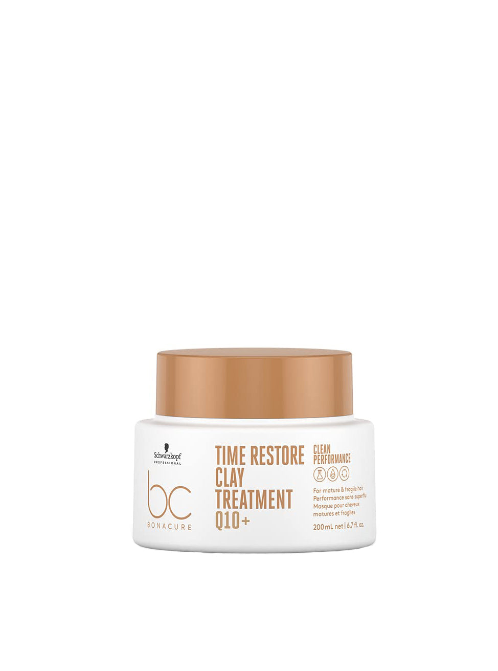 schwarzkopf bc bonacure time restore clay treatment q10+ 200ml