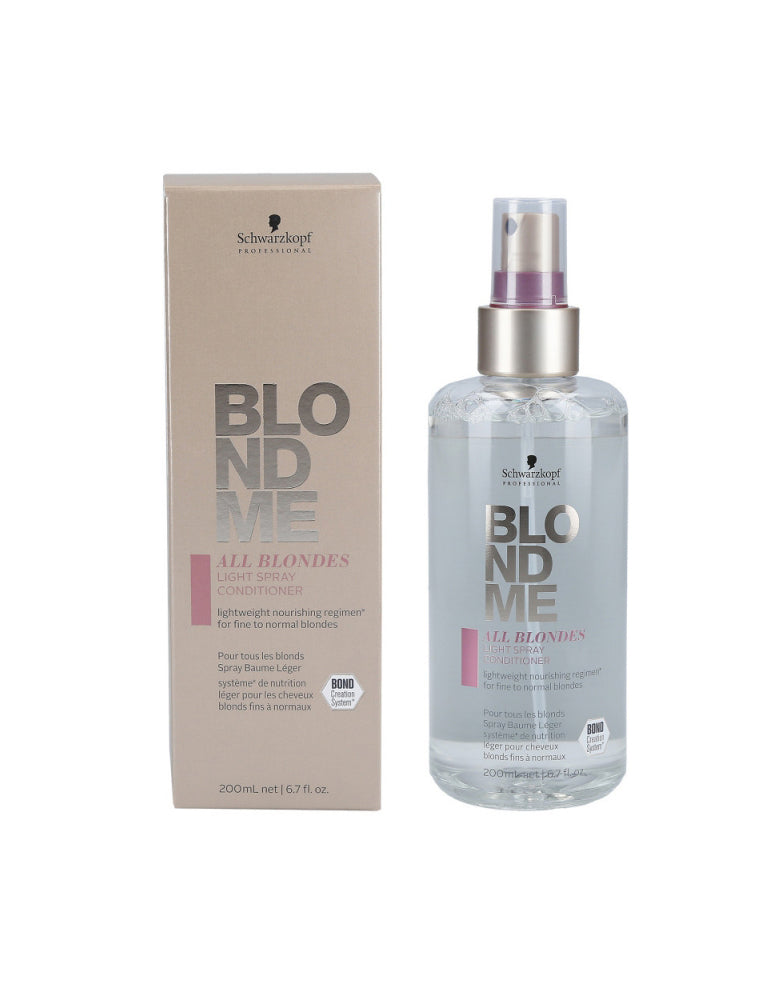 schwarzkopf blondme all blondes light conditioner spray 200ml