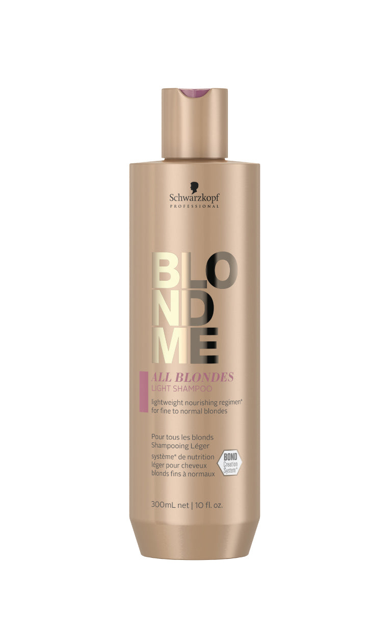 schwarzkopf professional blondme all blondes light shampoo 300ml